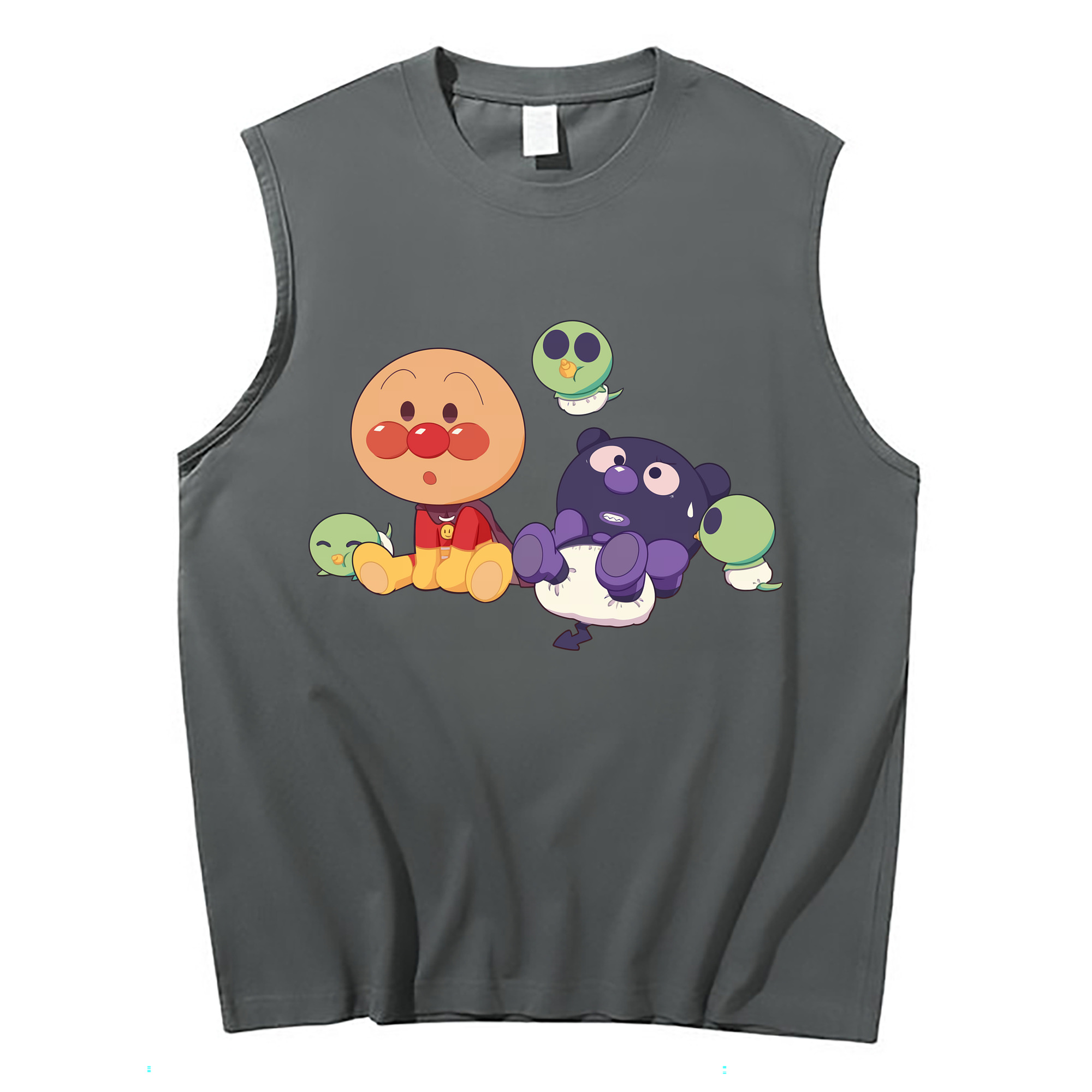 （画像用） アンパンマン Anpanman コットン100％タンクトップ（フロントプリント）